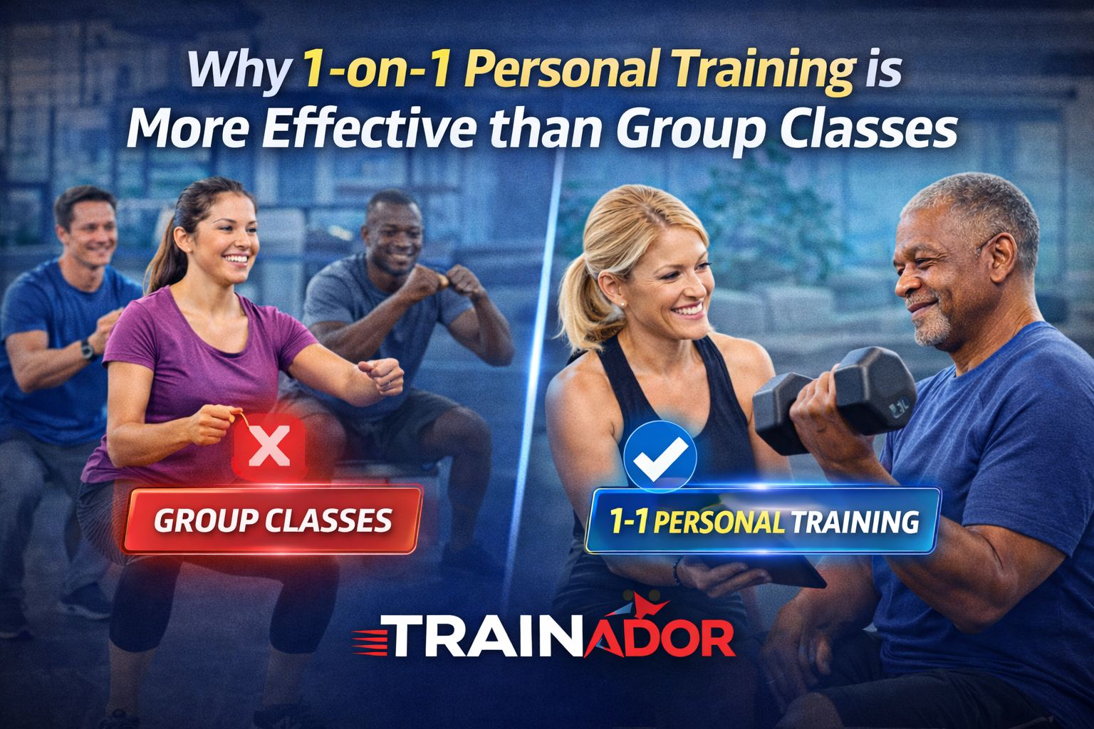 Why 1-on-1 Personal Training is More Effective than Group Classes