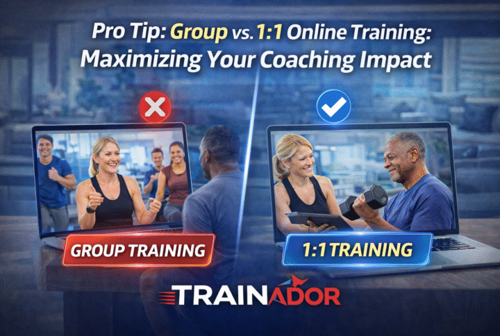 Pro Tip: Group vs. 1:1 Online Training: Maximizing Your Coaching Impact