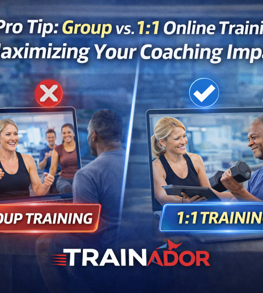 Pro Tip: Group vs. 1:1 Online Training: Maximizing Your Coaching Impact