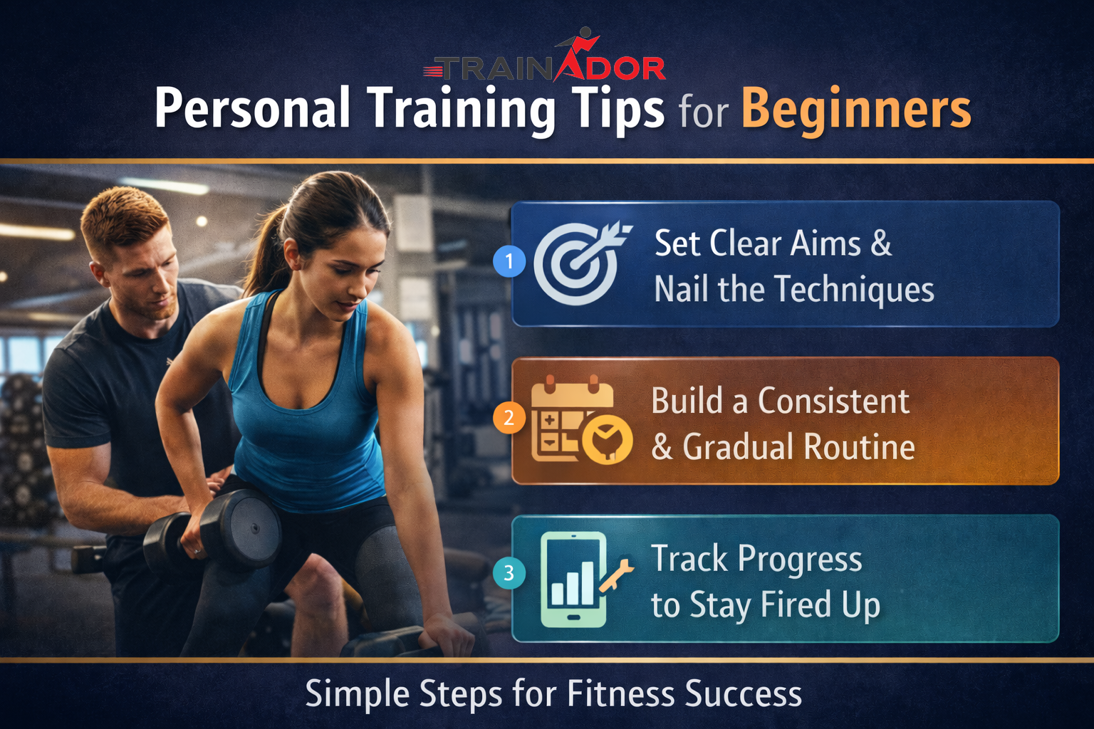 Personal Training Tips for Beginners - Three tips!